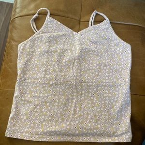 pink blouse with flowers